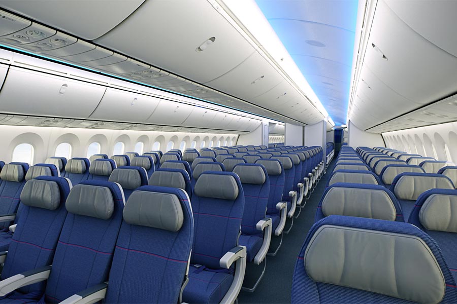 Economy Class im Boeing 787 Dreamliner © LOT Polish Airlines